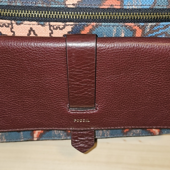 Fossil Kinley Crossbody in Textile and Leather Combo - Picture 6 of 13